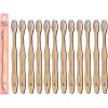 image:imageKids Biodegradable and EcoFriendly Bamboo Toothbrush 12Pack  BPA Free Soft Bristle  DentistApproved and AllNatural with Cavity Crusher Etched on Handles by Plus UltraCavity Crusher
