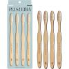 image:imagePlus Ultra EcoFriendly Bamboo Toothbrush 4Pack  Soft Bristles for Sensitive Gums  Sustainable Biodegradable Moso Bamboo  All Natural and BPA Free with Positive Affirmations Etched on Handles4 Count Pack of 1