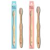 image:imagePlus Ultra Kids Bamboo Toothbrush  Biodegradable EcoFriendly and BPA Free Soft Bristle Toothbrush  DentistApproved AllNatural Brush with Slogan Etched on Handle  2 Pack